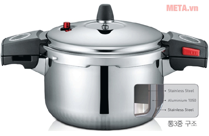 Nồi áp suất inox PoongNyun SQS11-22C 4.5 lít