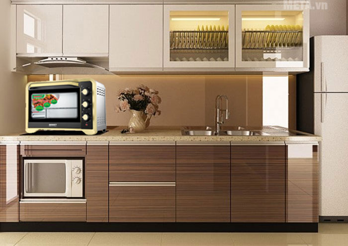 Lò nướng Sanaky VH-359N2D (35 lít, màu inox)