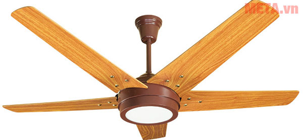 Quạt trần đèn Led cánh gỗ Kim Thuận Phong HL15 LED - 5 cánh