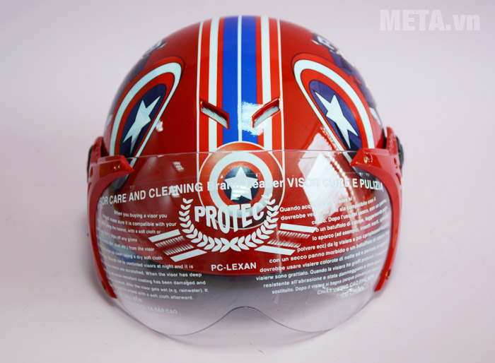 Mũ bảo hiểm Protec Kitty S 2 màu KSWFK1 (có kính)