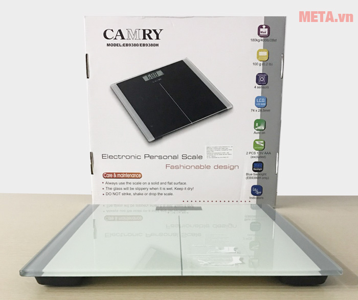 Cân sức khỏe điện tử mặt kính Camry EB9380-S743