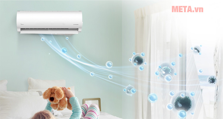 Điều hòa 2 chiều Midea MSMA-10HRN1 10.000BTU