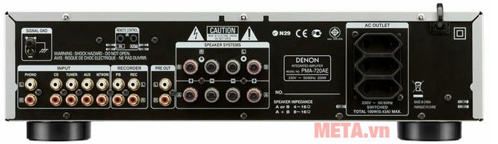 Amply Denon 2 kênh PMA720AE SPE2