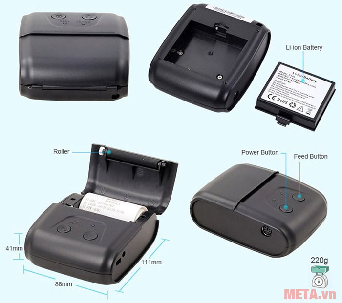 Máy in hóa đơn di động XP-P200