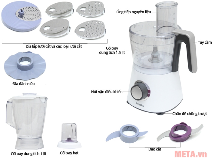 Máy xay sinh tố đa năng Philips HR7761