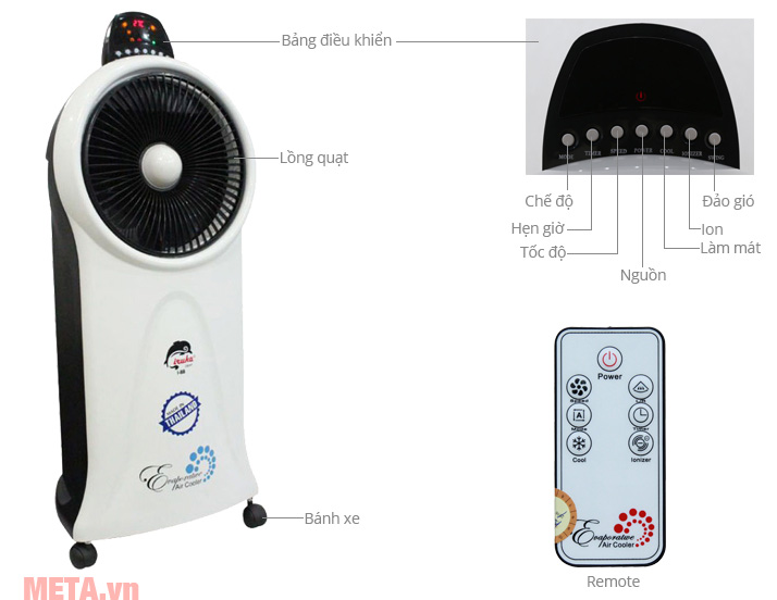 Quạt hơi nước điều hòa không khí Iruka I-88