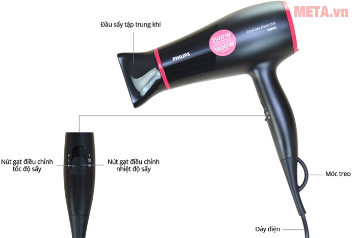 Máy sấy tóc Philips BHD029/00 1600W