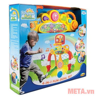 Cột lưới ném/thả bóng 4in1 Winfun 6001