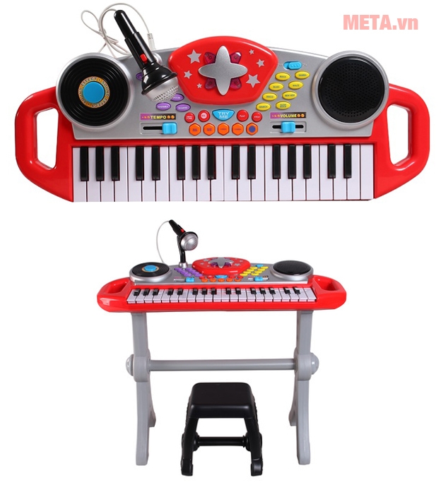 Đàn organ kèm mic và bàn DJ Winfun 2068