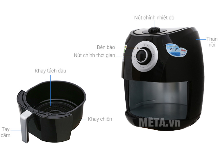 Nồi chiên không dầu Magic Korea A84 - 4.4 lít