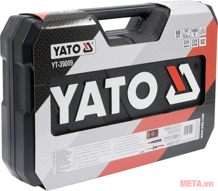 Bộ dụng cụ sửa chữa tách điện tổng hợp 1.000V Yato YT-39009 (68 chi tiết)