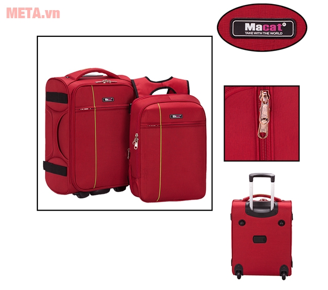 Bộ vali balo laptop Macat V8T 18 inch