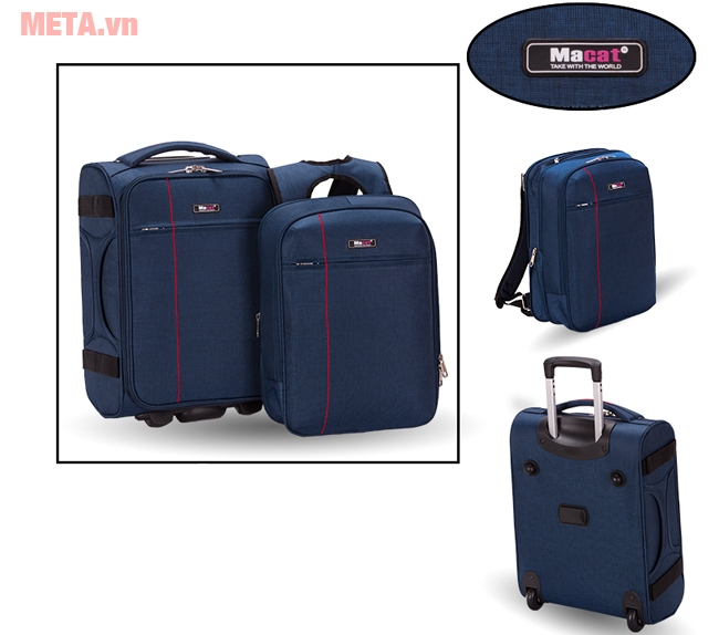 Bộ vali balo laptop Macat V8T 18 inch