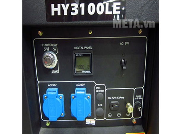 Máy phát điện xăng Hyundai HY3100LE (2.5Kw - 2.8Kw)