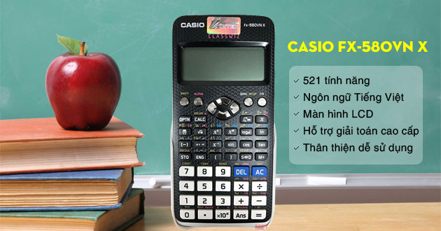 Máy tính Casio FX-580VN X - Dòng máy tiêu chuẩn mới có ...