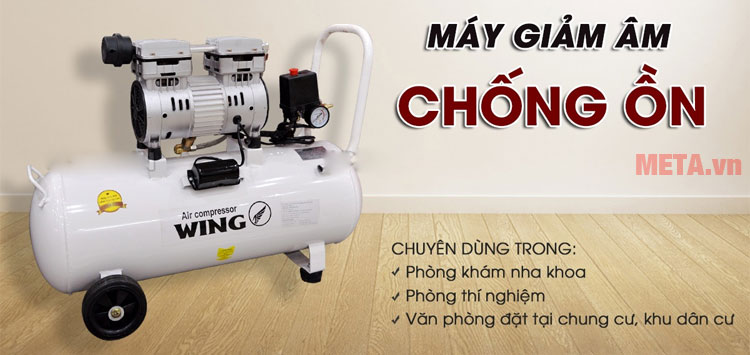 Máy nén khí không dầu 1HP Wing TW-OF750 35 lít