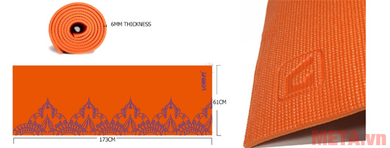 Thảm tập Yoga PVC hoa văn LS3231C