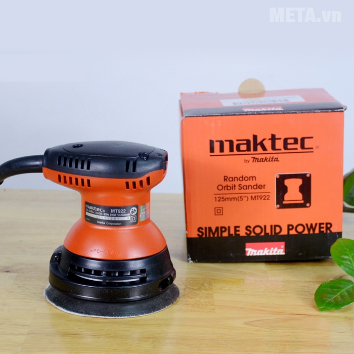 Máy chà nhám quỹ đạo tròn Maktec MT922