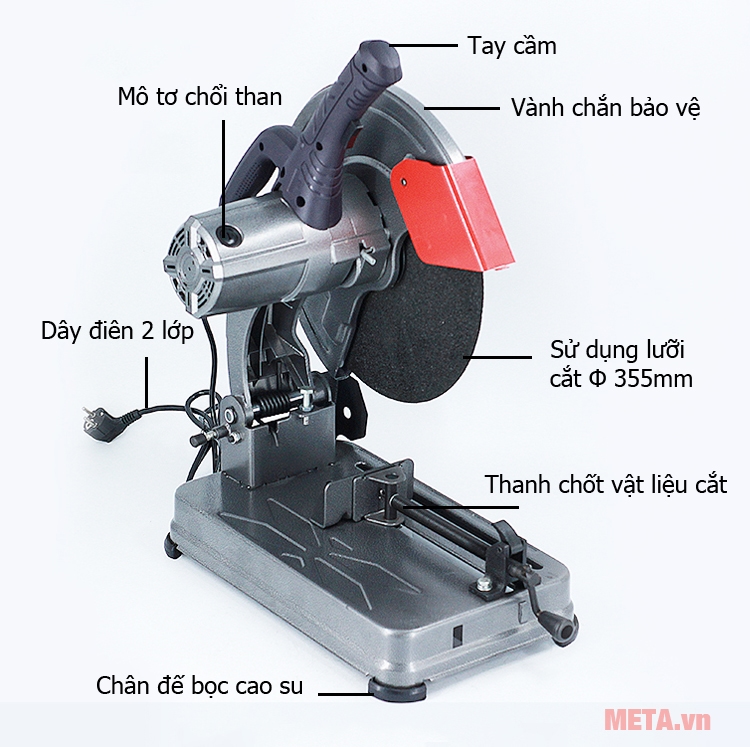 Máy cắt sắt Makute CM008