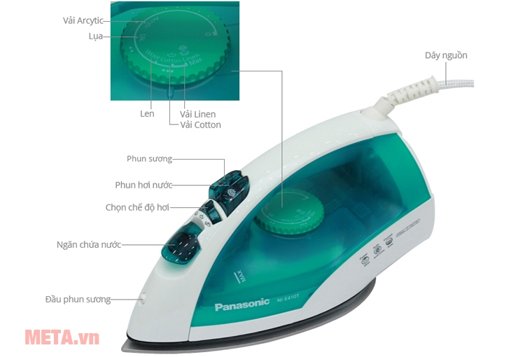 Bàn là hơi nước Panasonic PABU-NI-E410TMRA