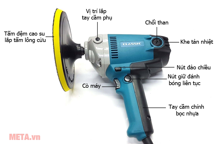 Máy đánh bóng Classic CLA-6180 180mm