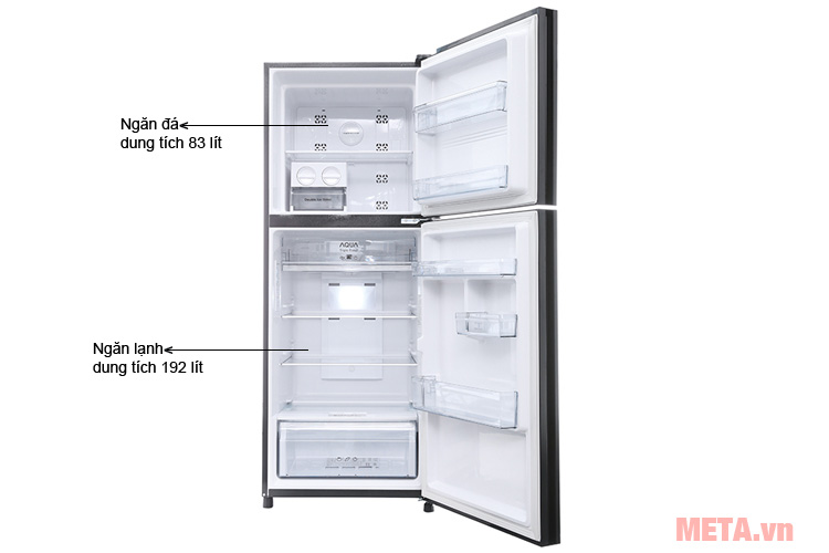 Tủ lạnh Aqua Inverter 301 lít AQR-IG316DN (GB)- mặt gương