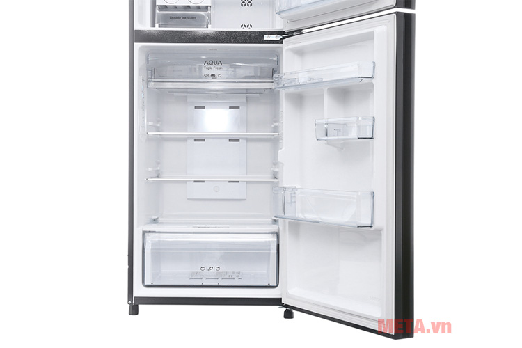 Tủ lạnh Aqua Inverter 301 lít AQR-IG316DN (GB)- mặt gương