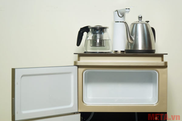 Cây nước nóng lạnh kết hợp với bàn pha trà, cafe FujiE WD3000E