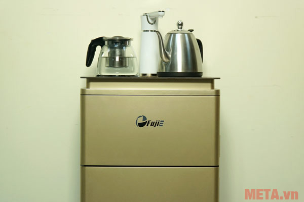 Cây nước nóng lạnh kết hợp với bàn pha trà, cafe FujiE WD3000E