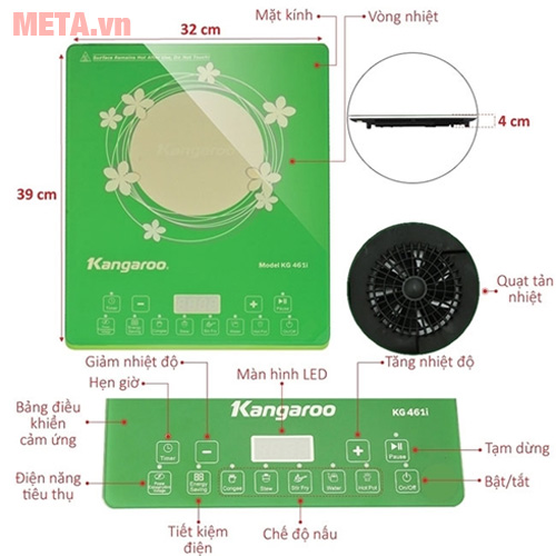 Bếp điện từ đơn KG461i