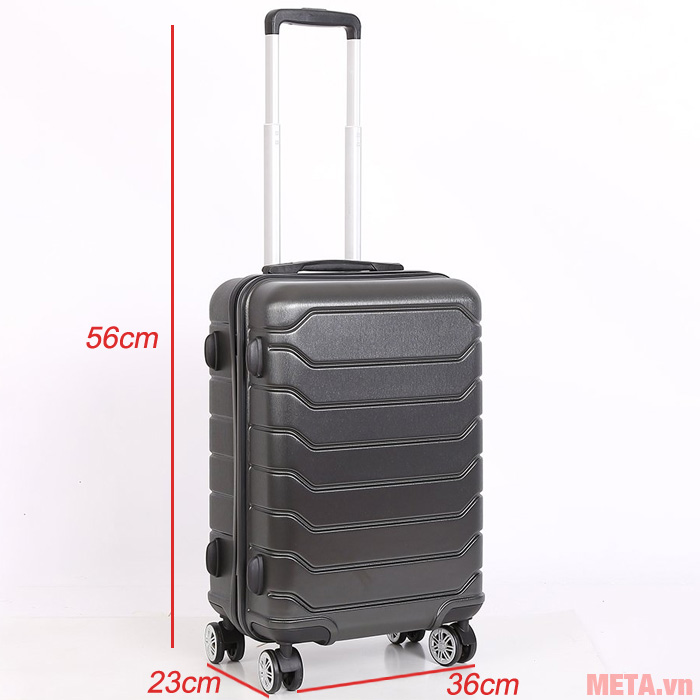 Vali nhựa Sakos khung dây kéo Artemis Z22 24inch