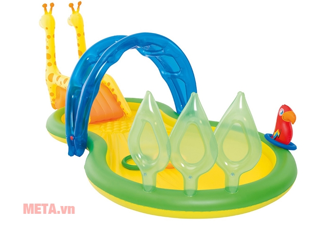 Bể bơi phao cầu trượt hình con hươu Bestway 53060