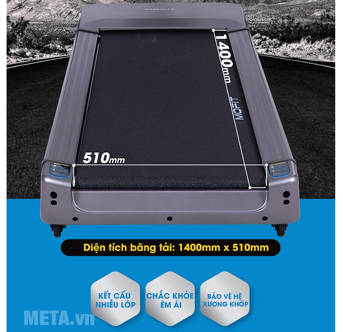 Máy chạy bộ điện cao cấp Mofit PRO915