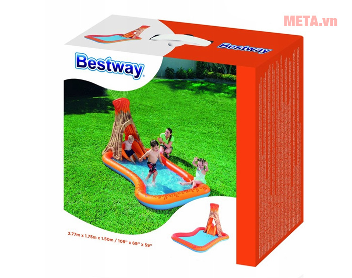 Bể bơi phao cầu trượt hình gốc cây Bestway 53063
