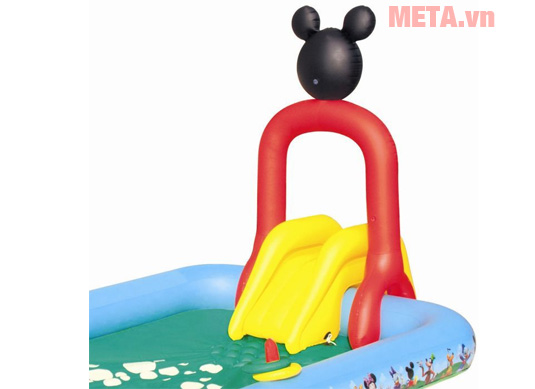 Bể phao liên hoàn trượt Mickey Bestway 91016