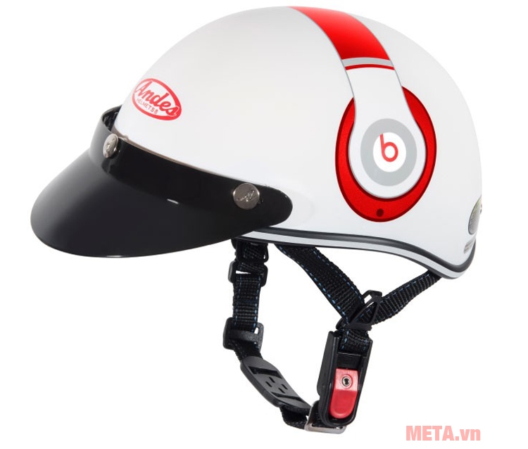 Mũ bảo hiểm Andes 3S (AS)- Haly - Tem W326 nhám (54cm - 56cm)