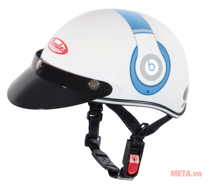 Mũ bảo hiểm Andes 3S (AS)- Haly - Tem W326 nhám (54cm - 56cm)