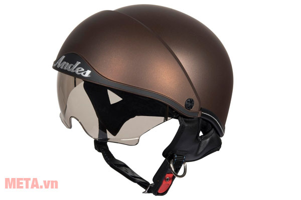 Mũ bảo hiểm Andes trơn nhám có kính 3S-139 (AS-139)