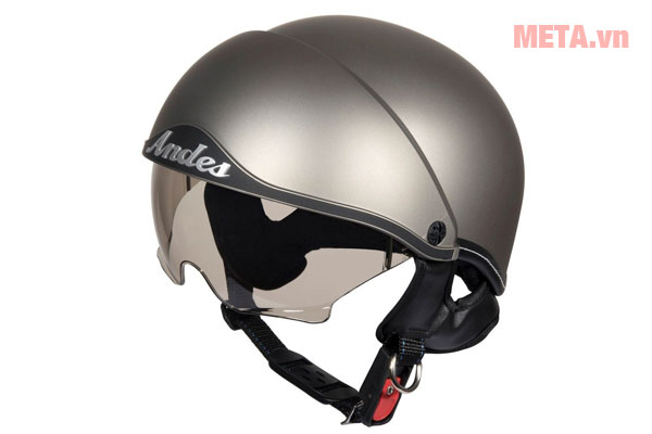 Mũ bảo hiểm Andes trơn nhám có kính 3S-139 (AS-139)
