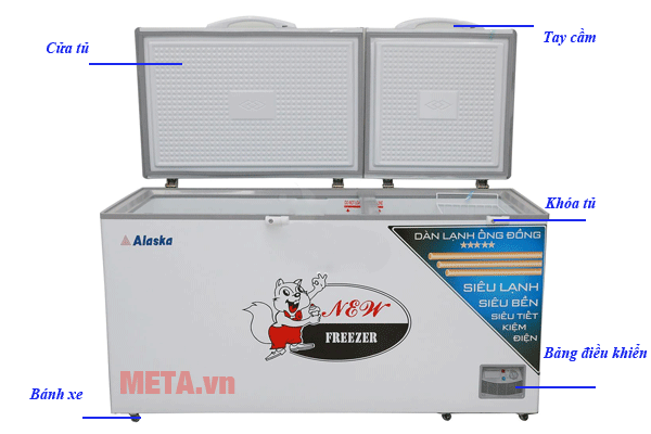 Tủ đông Alaska HB-650C (518 lít)