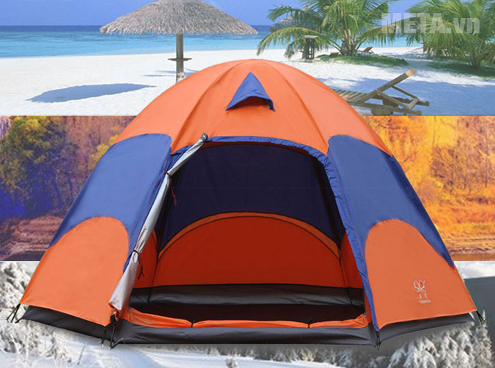 Lều du lịch 2 lớp hình lục giác M0502 (5 người)