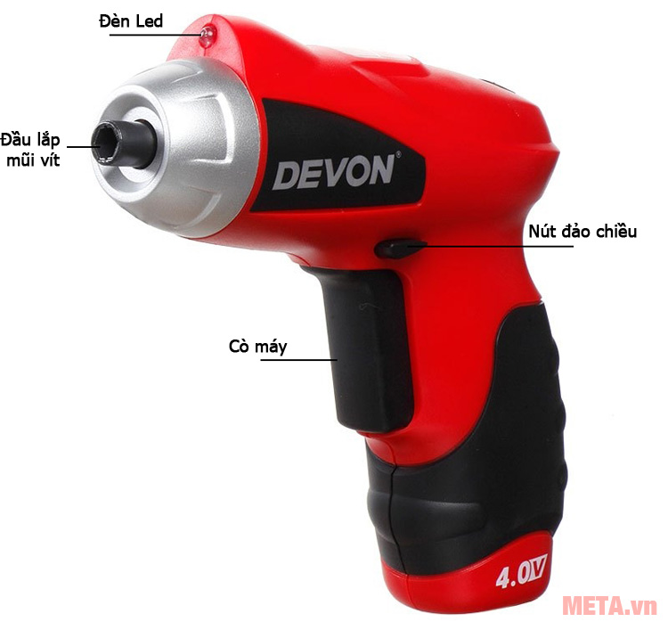 Máy vặn vít Quark 4V Devon 5601-Li-4