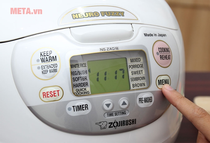 Nồi cơm điện Zojirushi NS-ZAQ18-WZ - 1.8 lít