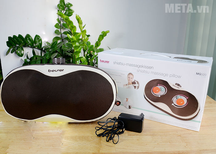 Gối massage Shiatsu vai cổ lưng chân Beurer MG520
