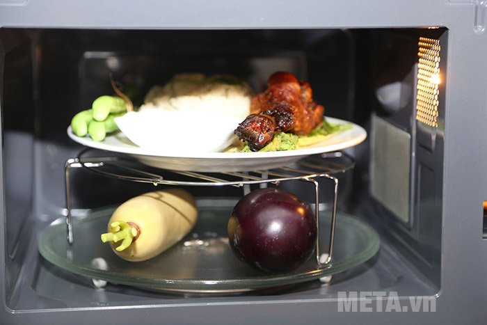 Lò vi sóng điện tử có nướng Sharp R-G272VN-S 20 lít