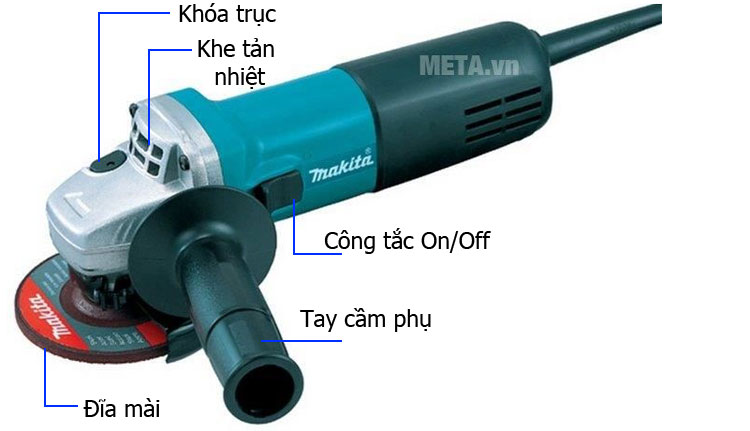 100mm Makita Angle Grinder Toolstation Mài Góc Makita 9553nb Angle