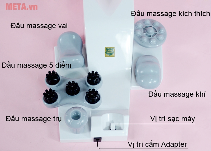 Máy massage cầm tay pin sạc Welbutech Kangaroo K-5000E