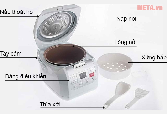 Nồi cơm điện tử Philips HD3030 - 1 lít