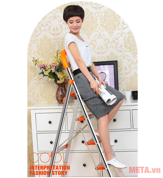 Thang nhôm ghế DIY TLN-05