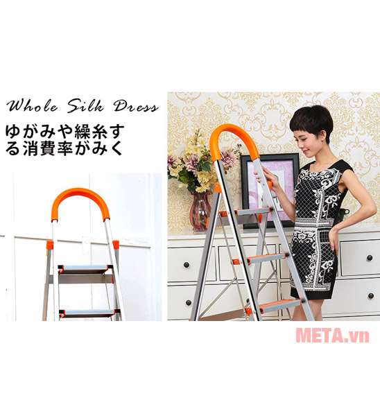 Thang nhôm ghế DIY TLN-05